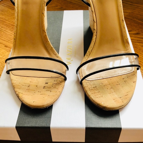 ⭐️⭐️SOLD ⭐️⭐️ LIKE NEW Aquazurra Minimalist Wedges - Picture 3 of 11